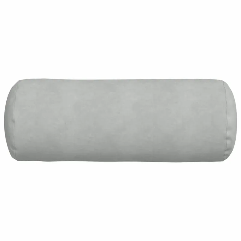 Pagalvės 2 pcs Šviesiai pilka Ø 25 x 70 cm Kordūrinis audinys