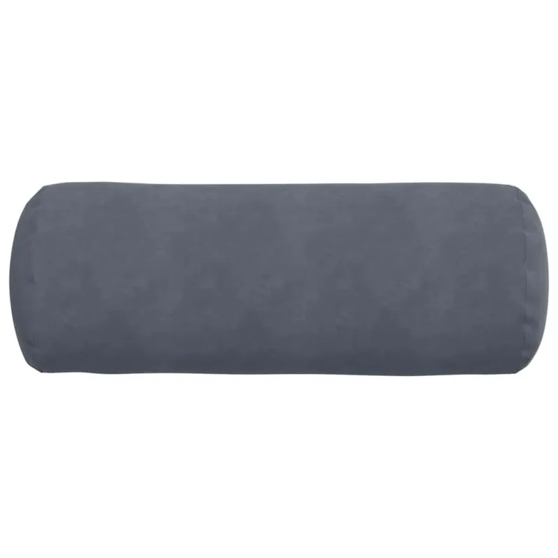 Pagalvės 2 pcs Tamsiai pilka Ø 25 x 70 cm Kordūrinis audinys