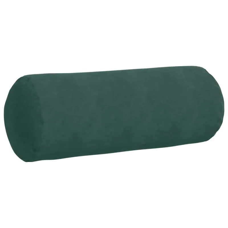 Pagalvės 2 pcs Tamsiai žalia Ø 25 x 70 cm Kordūrinis audinys
