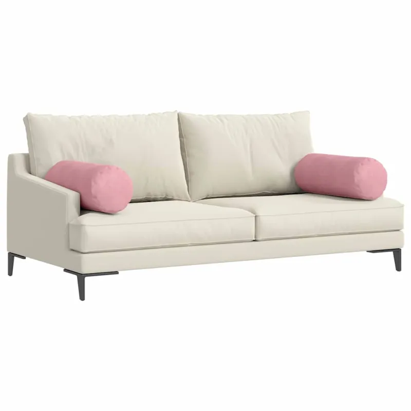 Pagalvės 2 pcs Rožinė Ø 25 x 70 cm Kordūrinis audinys