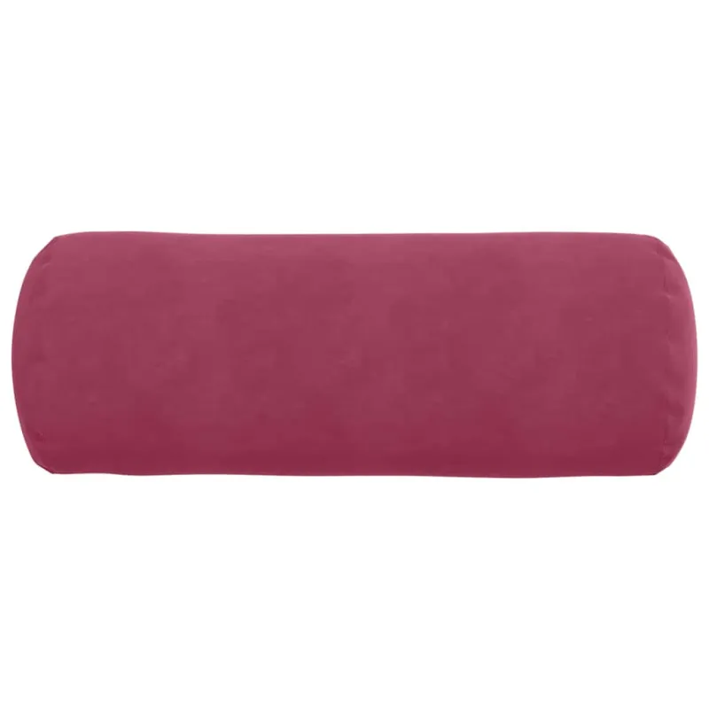 Pagalvės 2 pcs Vyno raudona Ø 25 x 70 cm Kordūrinis audinys