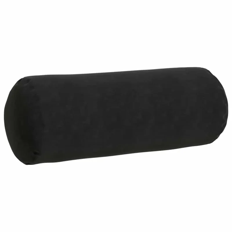 Pagalvės 2 pcs Juoda Ø 25 x 70 cm Kordūrinis audinys