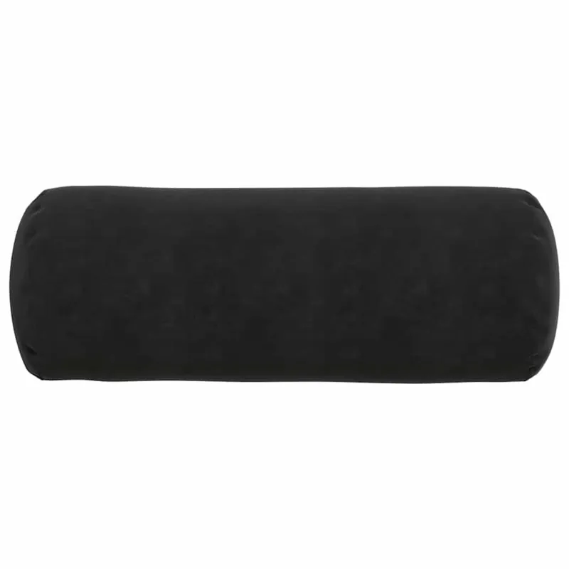 Pagalvės 2 pcs Juoda Ø 25 x 70 cm Kordūrinis audinys