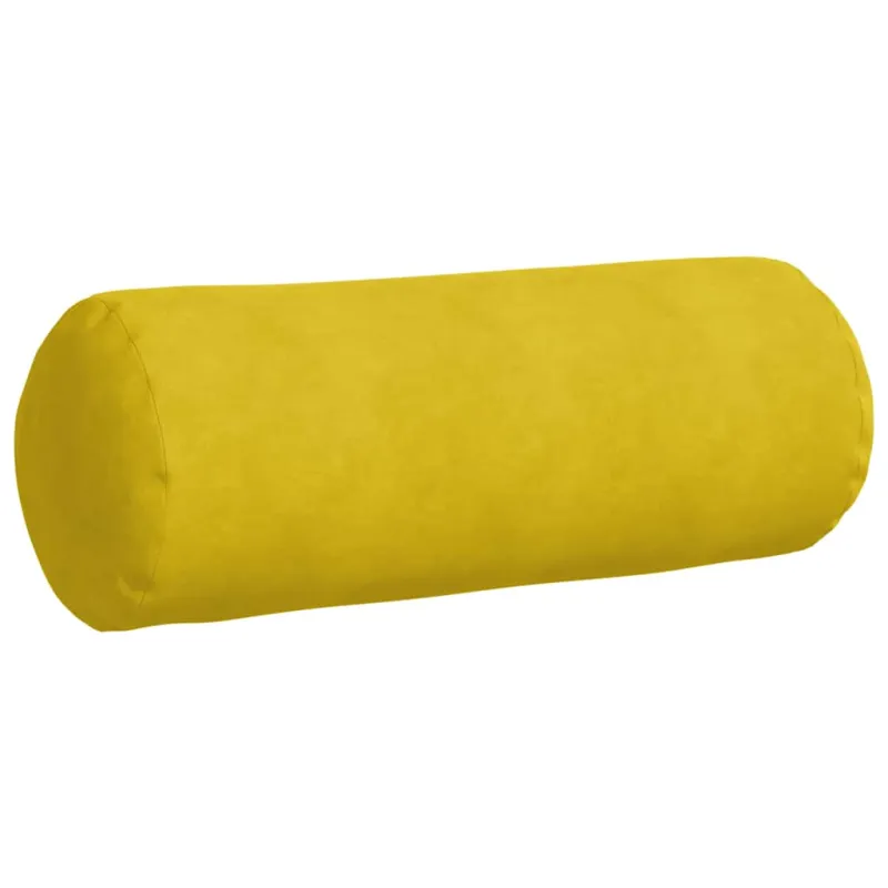 Pagalvės 2 pcs Geltona Ø 25 x 70 cm Kordūrinis audinys
