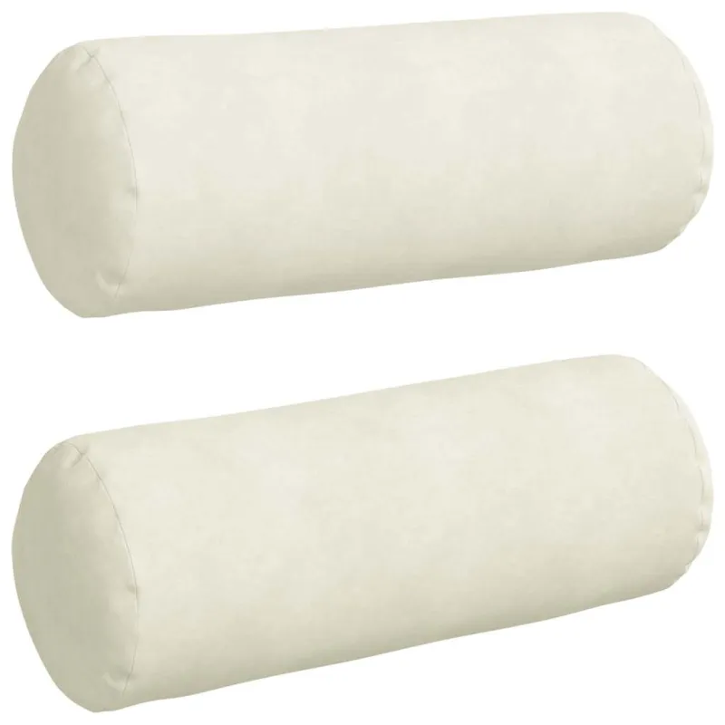 Pagalvės 2 pcs Kreminė Ø 25 x 70 cm Kordūrinis audinys