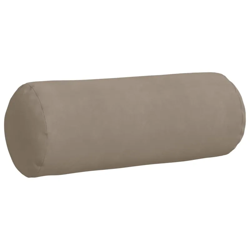Pagalvės 2 pcs Taupe Ø 25 x 70 cm Mikropluošto audinys