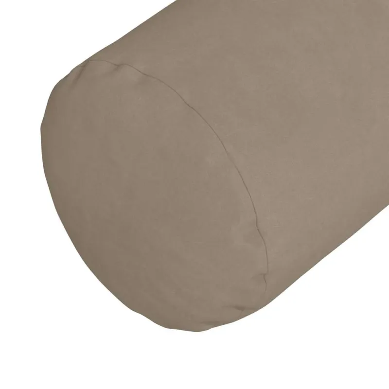 Pagalvės 2 pcs Taupe Ø 25 x 70 cm Mikropluošto audinys