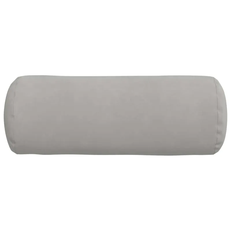 Pagalvės 2 pcs Šviesiai pilka Ø 25 x 70 cm Mikropluošto audinys