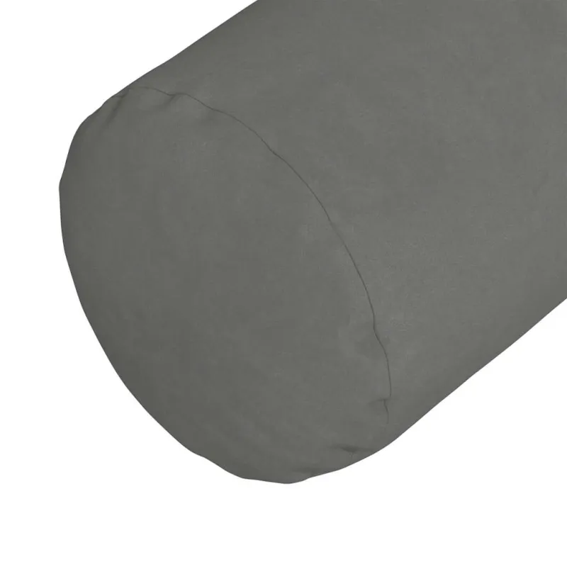 Pagalvės 2 pcs Tamsiai pilka Ø 25 x 70 cm Mikropluošto audinys