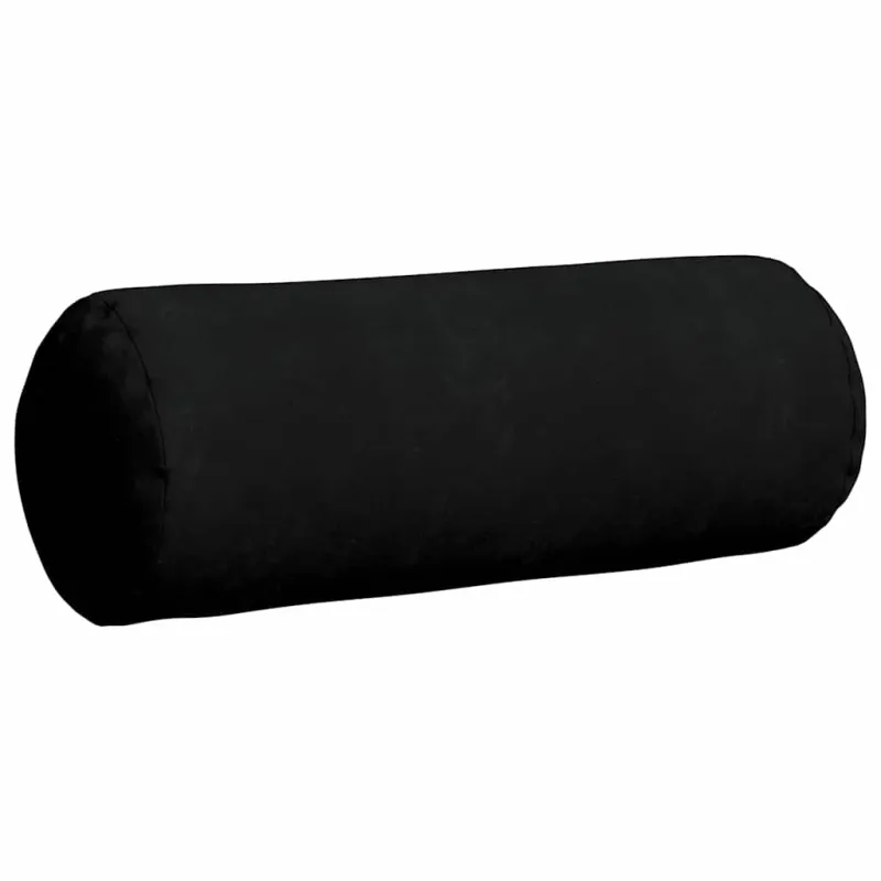 Pagalvės 2 pcs Juoda Ø 25 x 70 cm Mikropluošto audinys