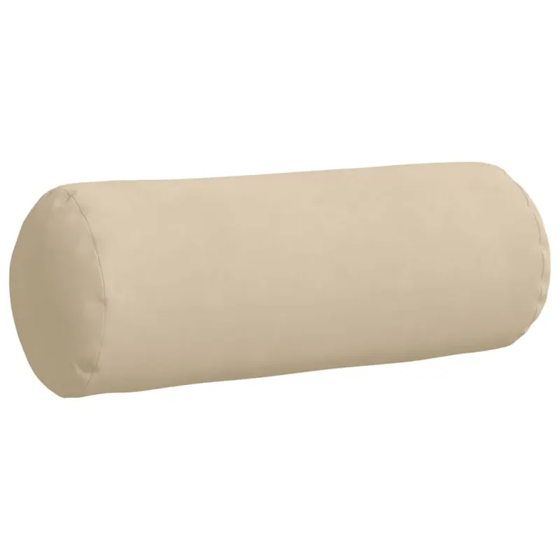 Pagalvės 2 pcs Kreminė Ø 25 x 70 cm Mikropluošto audinys