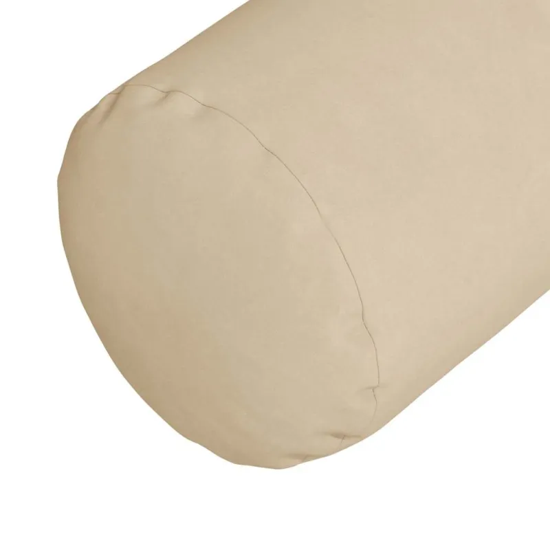 Pagalvės 2 pcs Kreminė Ø 25 x 70 cm Mikropluošto audinys