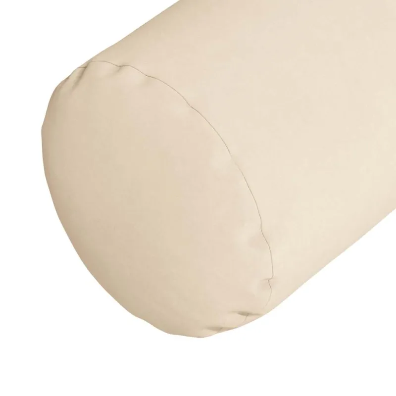 Pagalvės 2 pcs Smėlio Ø 25 x 70 cm Mikropluošto audinys