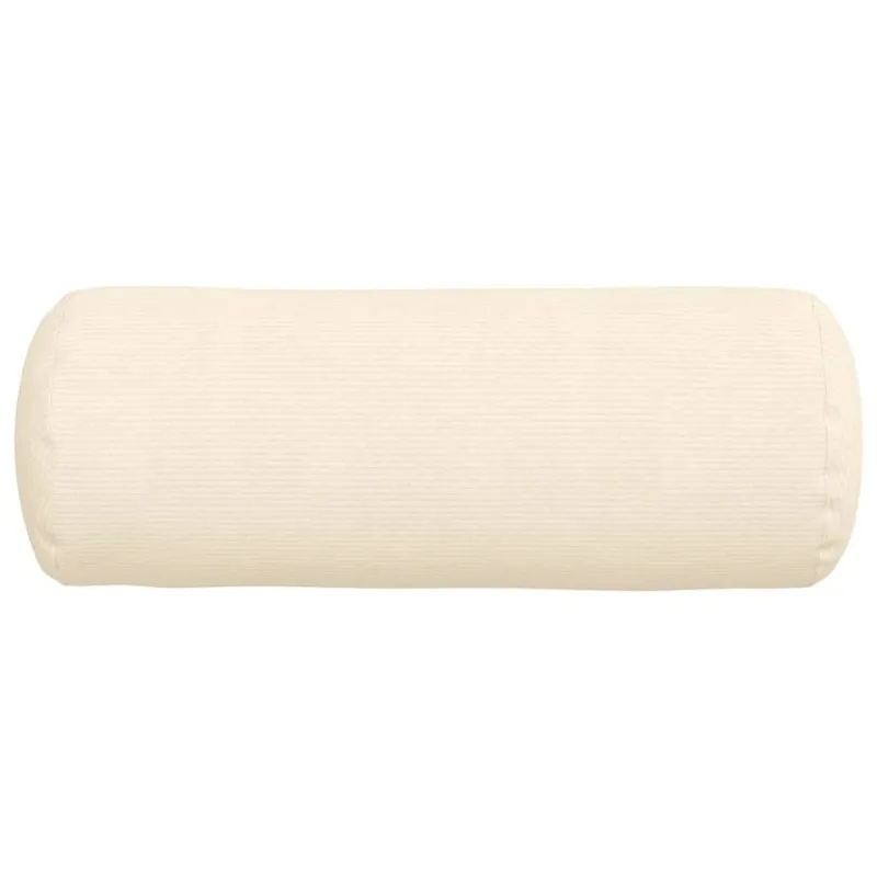 Pagalvės 2 pcs Kreminė Ø 25 x 70 cm Kordūrinis audinys