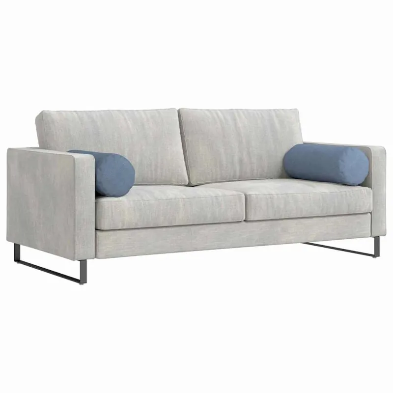 Pagalvės 2 pcs Mėlyna Ø 25 x 70 cm Kordūrinis audinys
