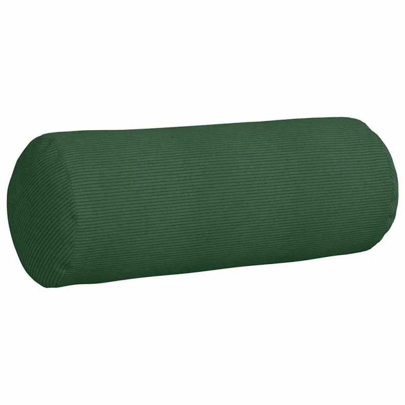 Pagalvės 2 pcs Tamsiai žalia Ø 25 x 70 cm Kordūrinis audinys