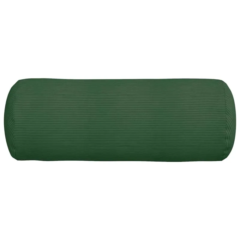Pagalvės 2 pcs Tamsiai žalia Ø 25 x 70 cm Kordūrinis audinys