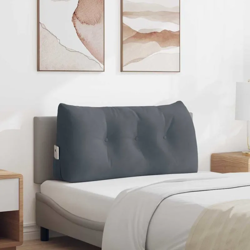 Apsaugos Pagalvė Tamsiai pilka 100 x 24 x 50 cm Aksomas
