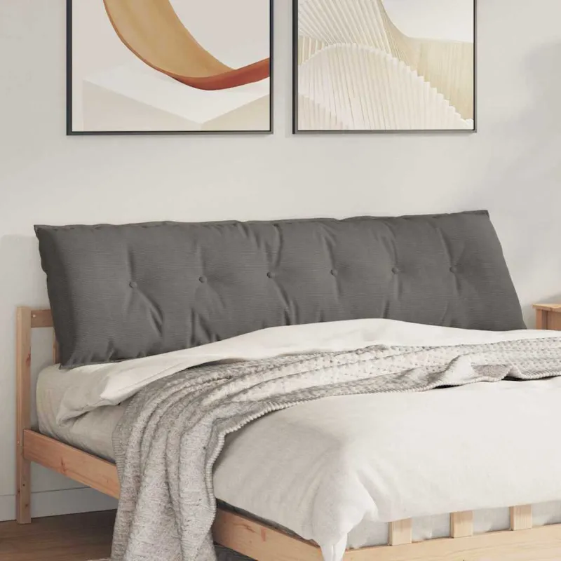 Apsaugos Pagalvė Šviesiai pilka 180 x 50 cm Kordūrinis audinys