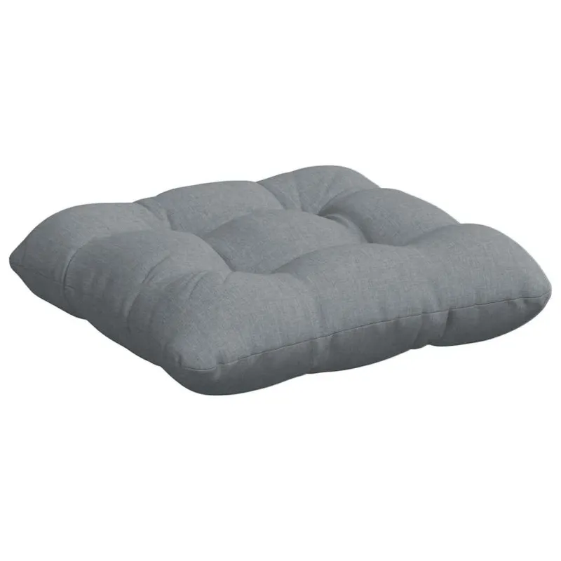 Sėdynių pagalvėlės 4 pcs Šviesiai pilka 40 x 40 x 12 cm audinys