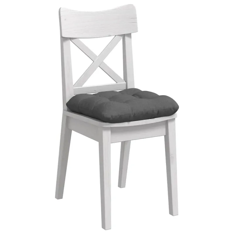 Sėdynių pagalvėlės 4 pcs Tamsiai pilka 40 x 40 x 12 cm audinys