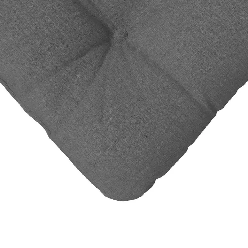 Sėdynių pagalvėlės 4 pcs Tamsiai pilka 40 x 40 x 12 cm audinys