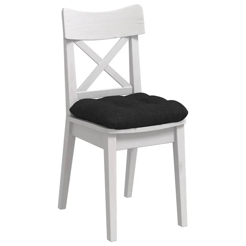 Sėdynių pagalvėlės 4 pcs Juoda 40 x 40 x 12 cm audinys