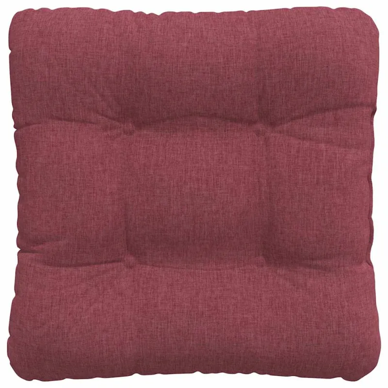Sėdynių pagalvėlės 4 pcs Vyno raudona 40 x 40 x 12 cm audinys