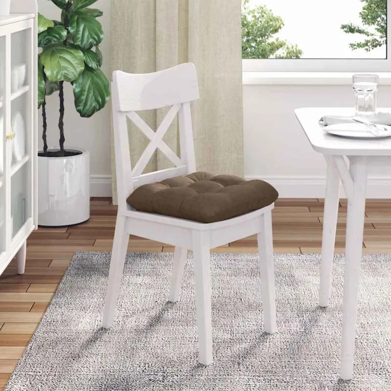 Sėdynių pagalvėlės 4 pcs Ruda 40 x 40 x 12 cm audinys