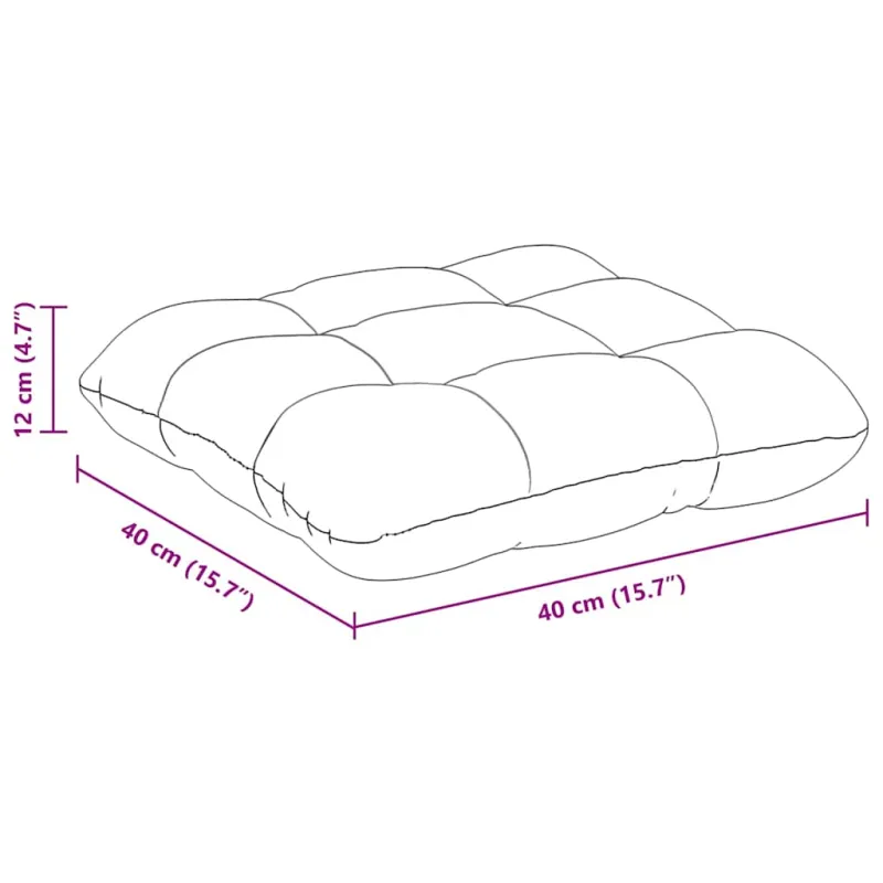 Sėdynių pagalvėlės 4 pcs Ruda 40 x 40 x 12 cm audinys