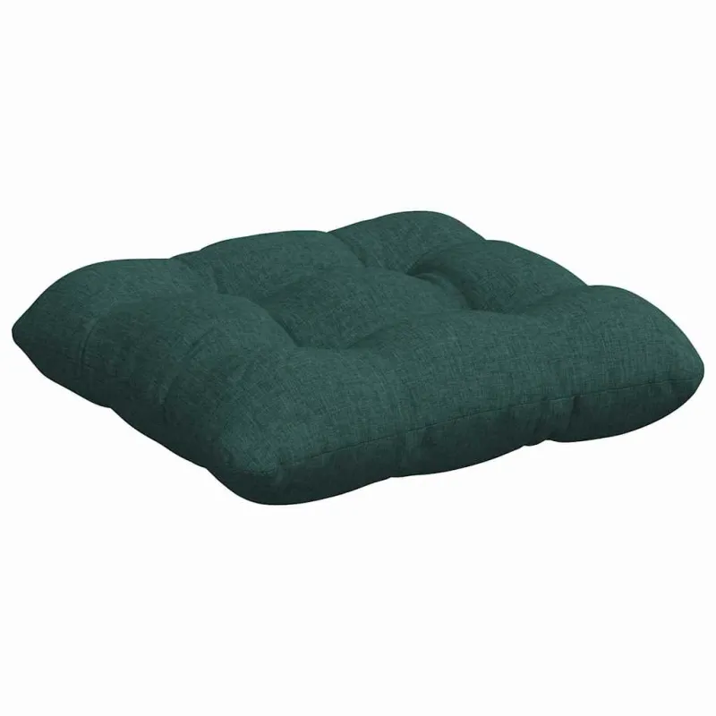Sėdynių pagalvėlės 4 pcs Tamsiai žalia 40 x 40 x 12 cm audinys