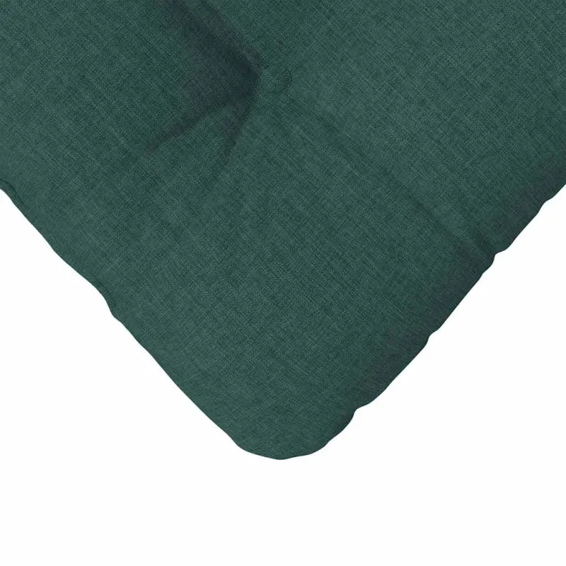 Sėdynių pagalvėlės 4 pcs Tamsiai žalia 40 x 40 x 12 cm audinys