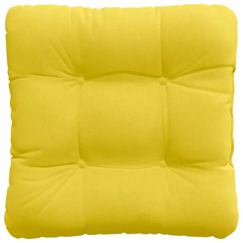 Sėdynių pagalvėlės 4 pcs Šviesi geltona 40 x 40 x 12 cm audinys