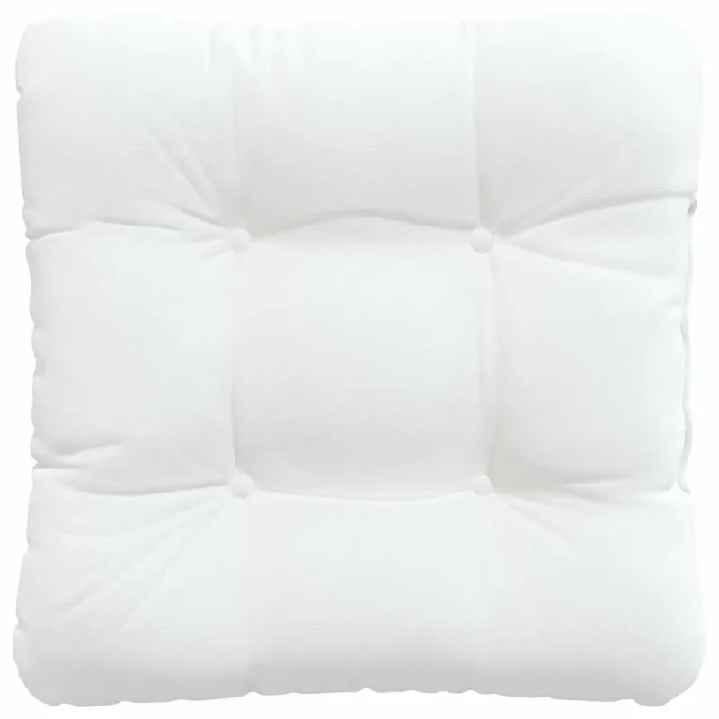 Sėdynių pagalvėlės 4 pcs Balta 40 x 40 x 12 cm audinys