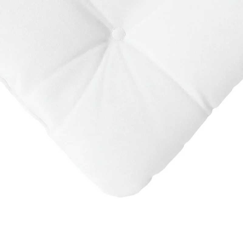 Sėdynių pagalvėlės 4 pcs Balta 40 x 40 x 12 cm audinys