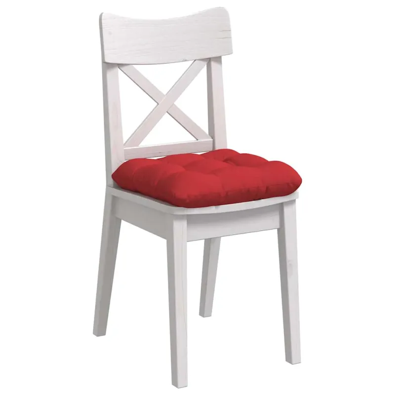 Sėdynių pagalvėlės 4 pcs Raudona 40 x 40 x 12 cm audinys