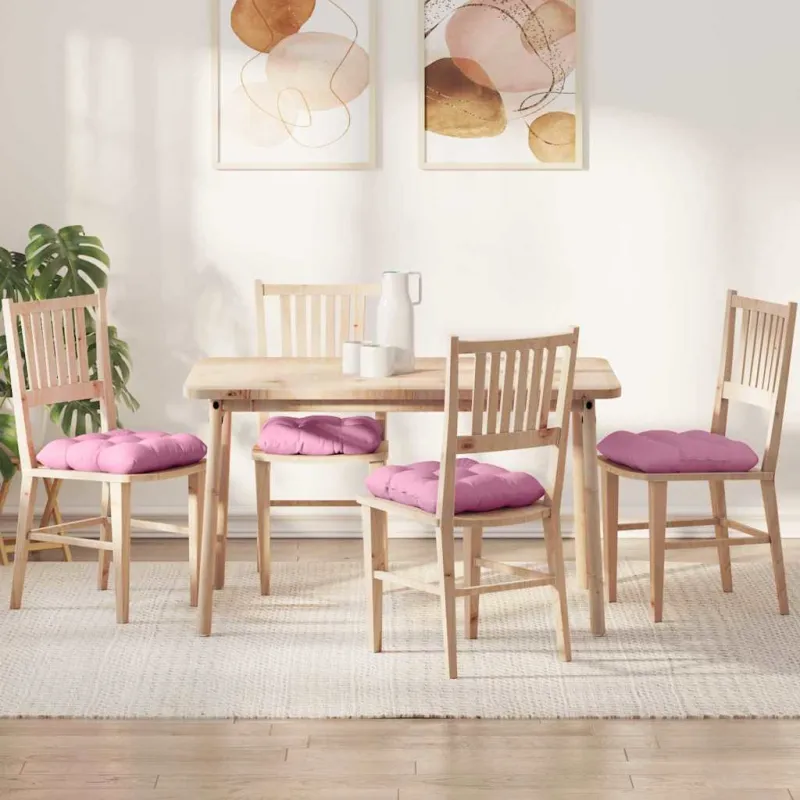 Sėdynių pagalvėlės 4 pcs Rožinė 40 x 40 x 12 cm audinys