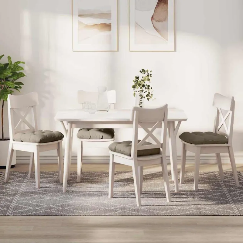 Sėdynių pagalvėlės 4 pcs Taupe 40 x 40 cm Mikropluošto audinys