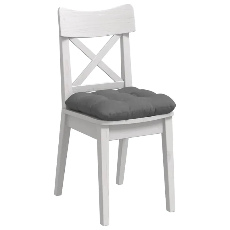 Sėdynių pagalvėlės 4 pcs Tamsiai pilka 40 x 40 cm