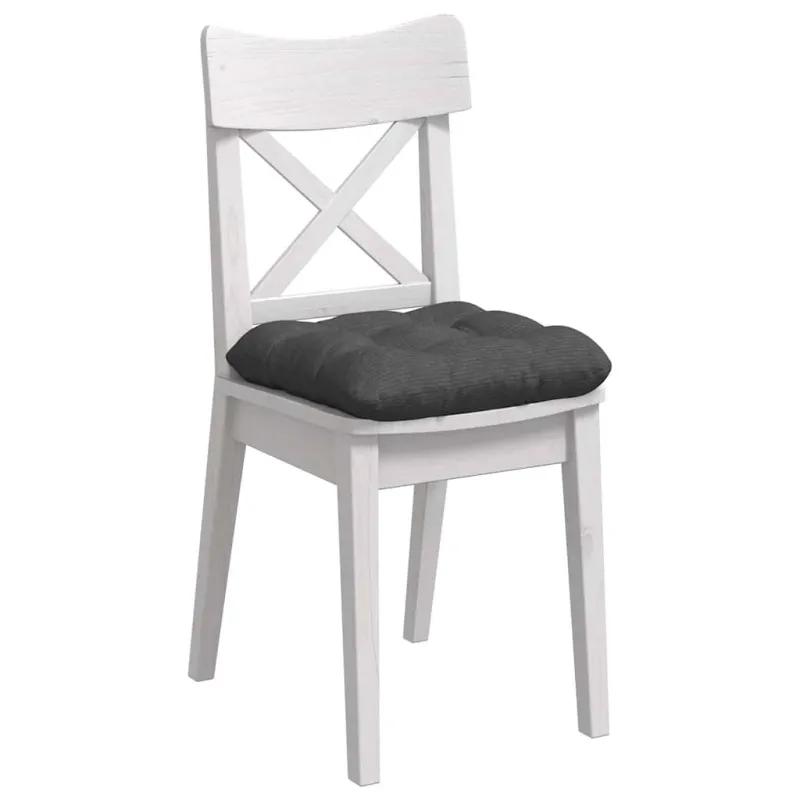 Sėdynių pagalvėlės 4 pcs Tamsiai pilka 40 x 40 cm