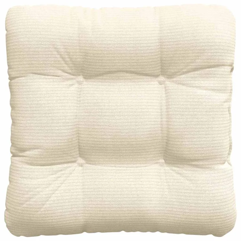 Sėdynių pagalvėlės 4 pcs Kreminė 40 x 40 cm Kordūrinis audinys