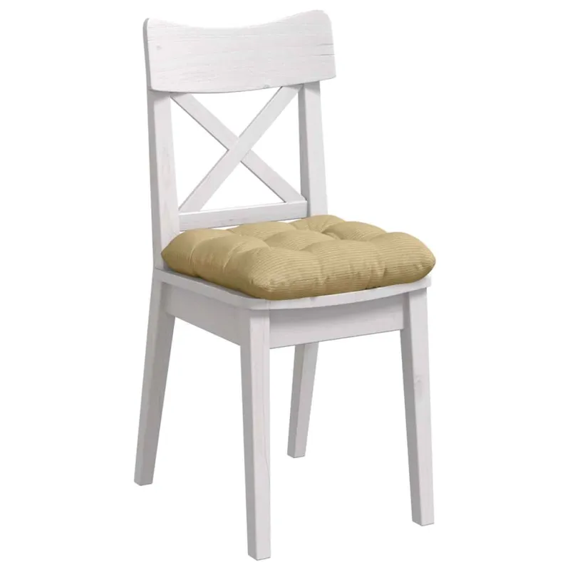 Sėdynių pagalvėlės 4 pcs Pilkai žalia 40 x 40 cm