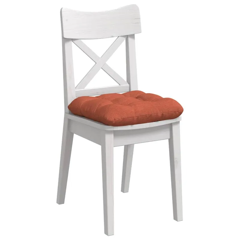 Sėdynių pagalvėlės 4 pcs Raudona oranžinė 40 x 40 cm