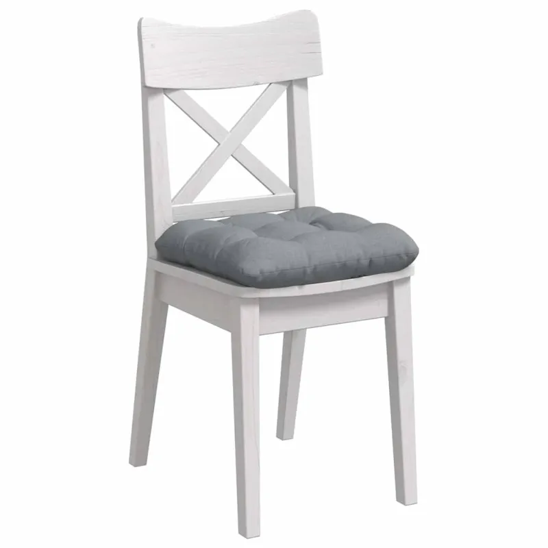 Sėdynių pagalvėlės 4 pcs Šviesiai pilka 45 x 45 x 12 cm audinys