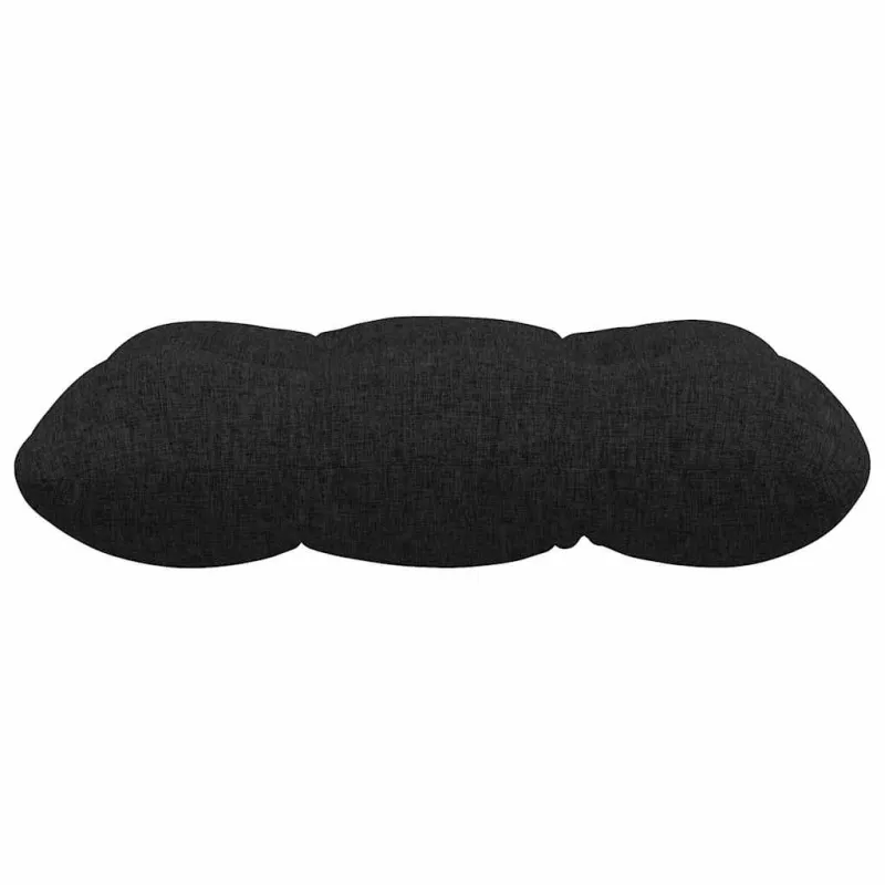 Sėdynių pagalvėlės 4 pcs Juoda 45 x 45 x 12 cm audinys