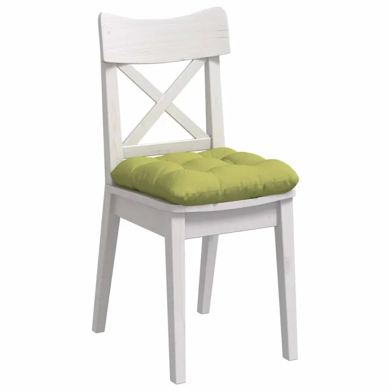 Sėdynių pagalvėlės 4 pcs Šviesiai žalia 45 x 45 x 12 cm audinys