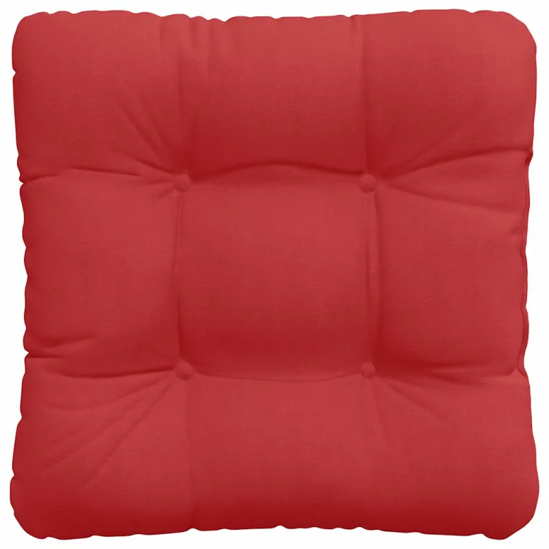 Sėdynių pagalvėlės 4 pcs Raudona 45 x 45 x 12 cm audinys