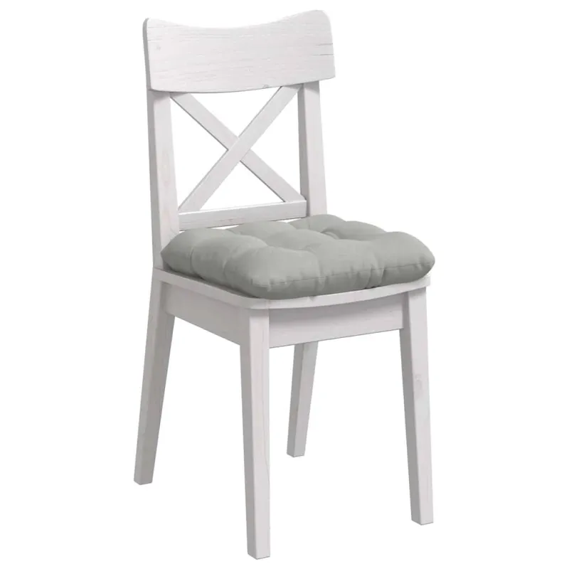 Sėdynių pagalvėlės 4 pcs Šviesiai pilka 45 x 45 cm