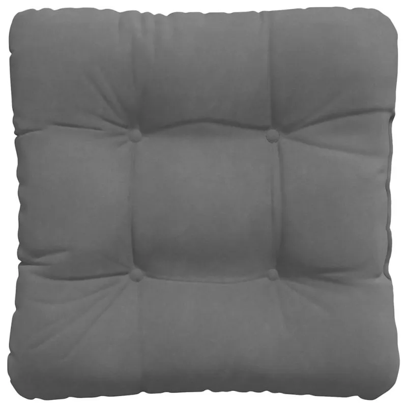 Sėdynių pagalvėlės 4 pcs Tamsiai pilka 45 x 45 cm