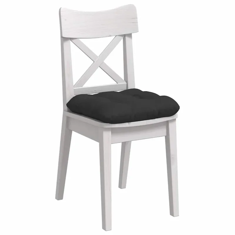 Sėdynių pagalvėlės 4 pcs Juoda 45 x 45 cm Mikropluošto audinys